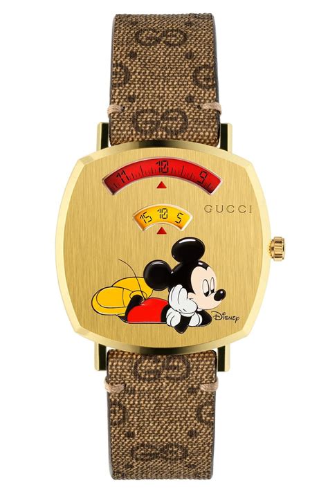 disney x gucci grip watch|Gucci mickey mouse collaboration.